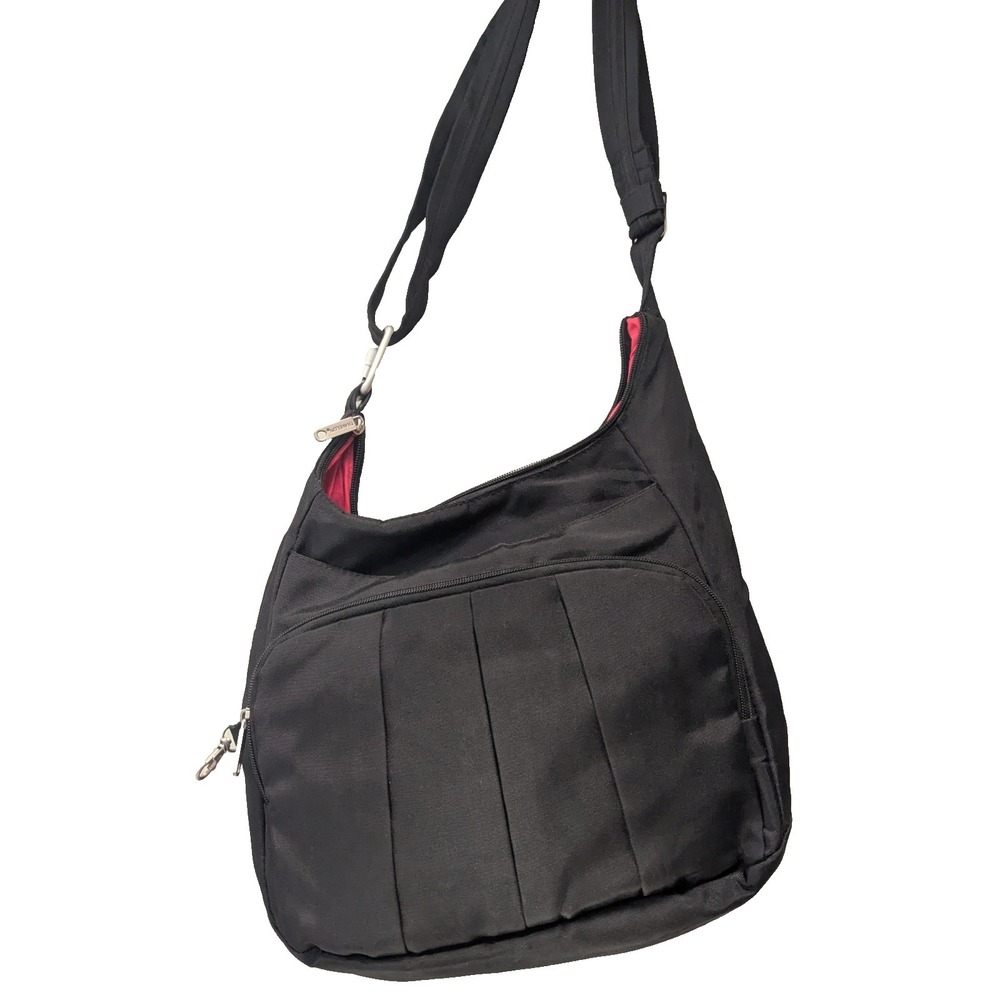 Travelon Cross Body Bag pockets‎ black